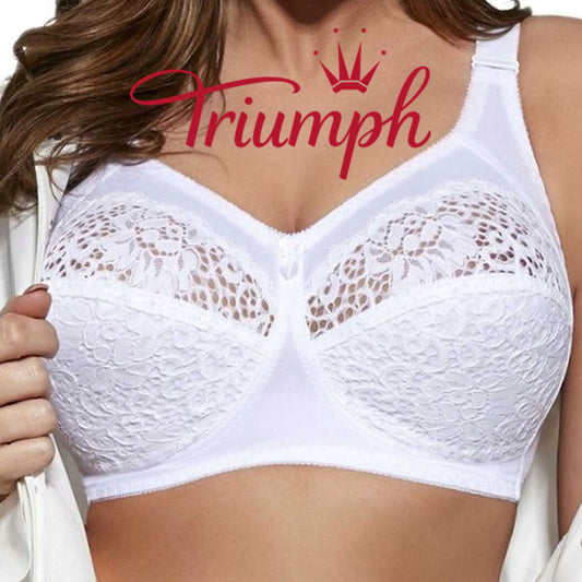 Triumph® 3 darabos szett 💖50% kedvezmény ✨ Női plus size hímzett puha melltartó 2024
