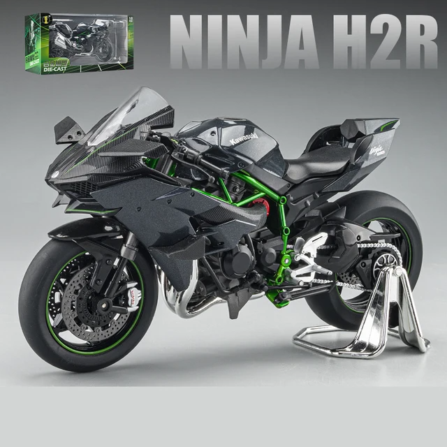 1:9 Kawasaki Ninja H2R motorkerékpár Diecast modelljáték