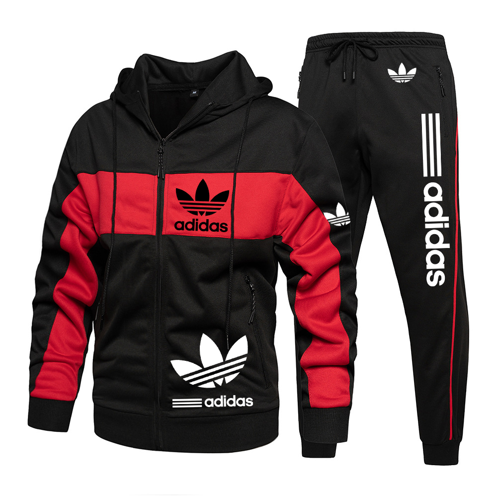 Adidas-New men's outdoor suit (top + bottom) Promotion, buy one and get the second one free