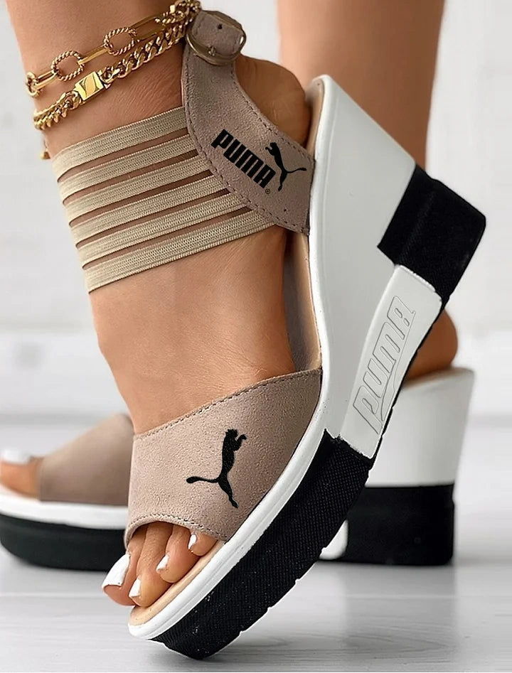 WEBHELYEM Puma 2025 Wedge Platform női szandálok