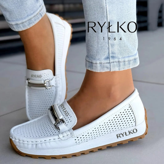 RYŁKO mokaszinok természetes bőrből