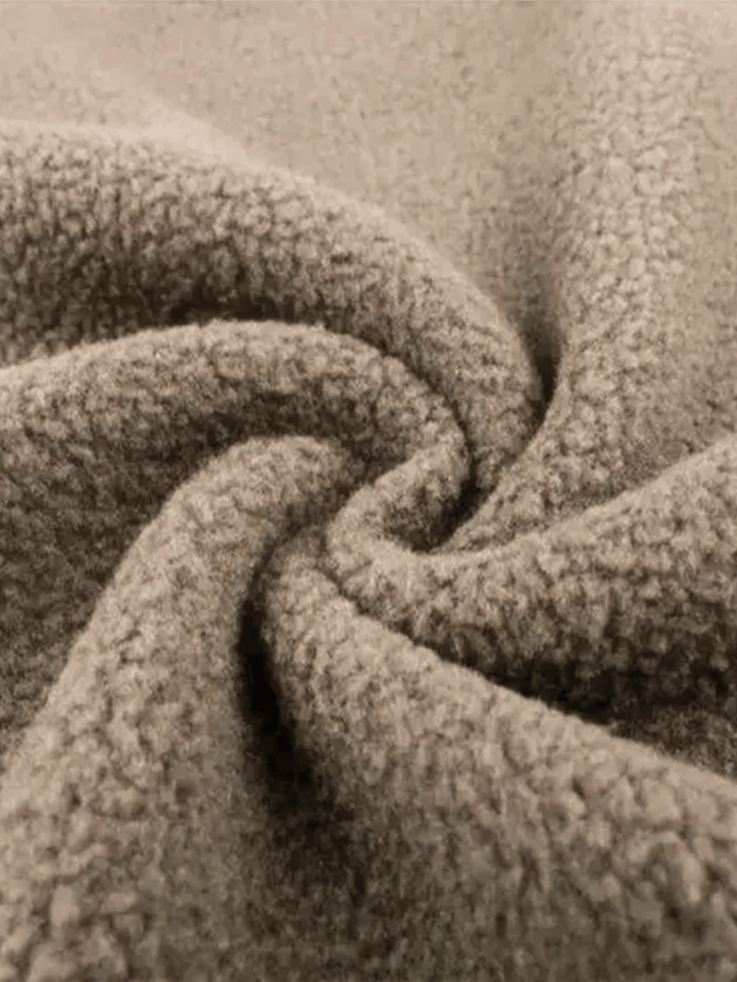 Férfi Vintage velúr patchwork plüss, többzsebű, fordított galléros kültéri kabát