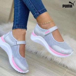 puma casual vastagtalpú, repülő, szőtt, lélegző, tépőzáras női cipő