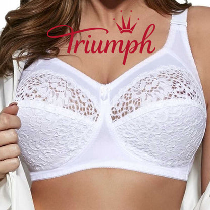 Triumph® 3 darabos szett 💖50% kedvezmény ✨ Női plus size hímzett puha melltartó 2024
