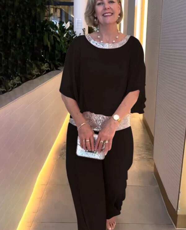 🌺 Flitteres, stílusos, kétrészes🔥 színes blokk