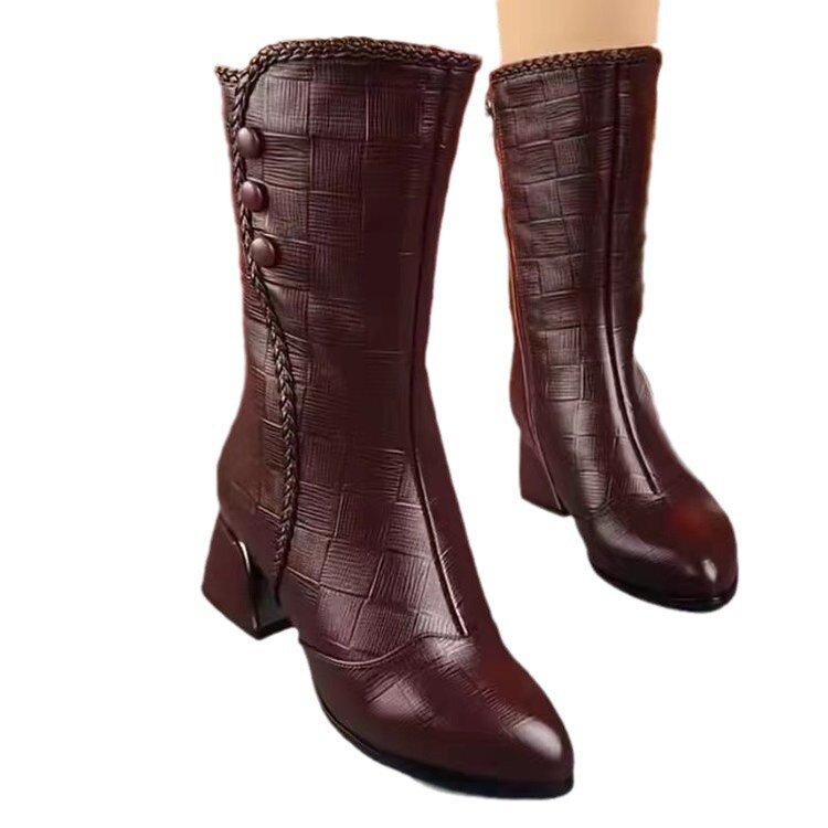 [35-43] 2024 új kasmír bőr cipő őszre és télre