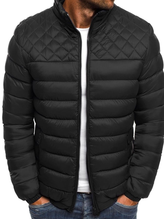 Retro redőzött pamut alkalmi férfi kabát