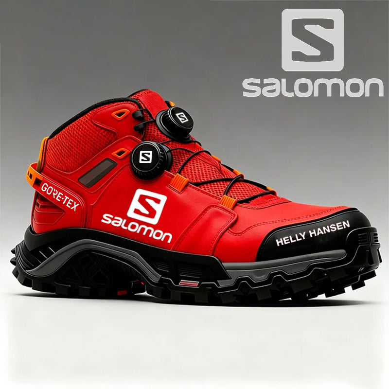 Vandeniui ir pramušimams atsparūs „Salomon“ darbo batai vyrams.
