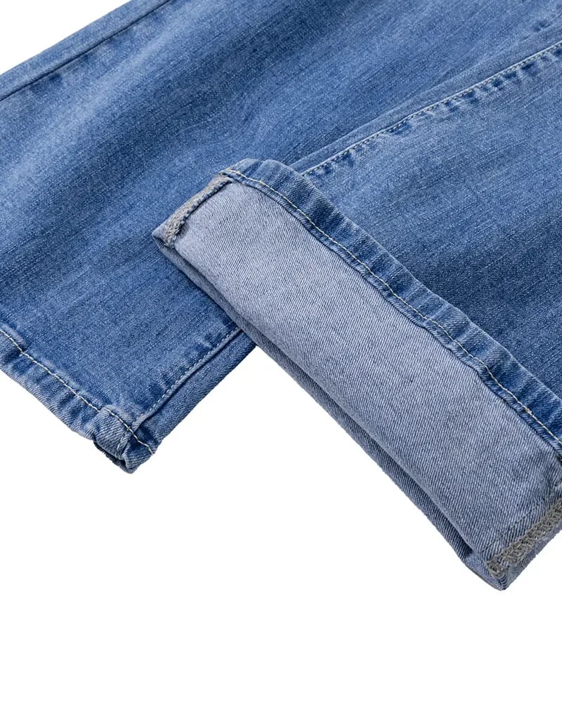 Button Fly Booty formáló magas derekú flare farmer