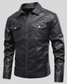 Férfi hajtóka bőrkabát