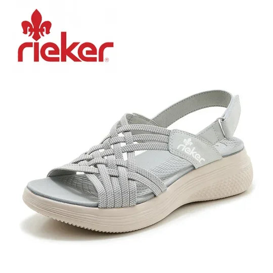 RIEKER® 2025 nyári szandál platformon, könnyű talppal
