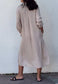 Lapel Egysoros bő ruha