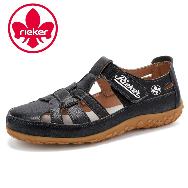 Rieker® női ortopéd szandál bőrből - Új modell kényelmes tartást és légáteresztő kialakítást kínál