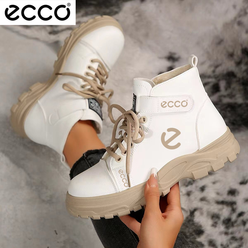 ECCO® 2025 új női vízálló és csúszásgátló borjúbőr rövid csizma