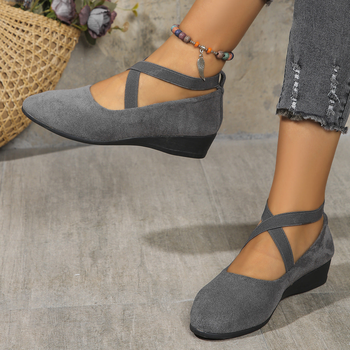 🔥Utolsó napi akció 50% KEDVEZMÉNY 🔥Kényelmes, könnyű, csúszásmentes, lélegző ortopéd lapos talpú cipők nőknek