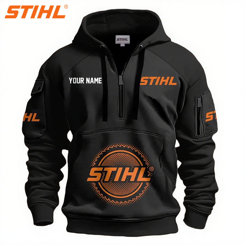 STIHL® 2025 új sportos kapucnis pulóver szabadidőre, limitált kiadás