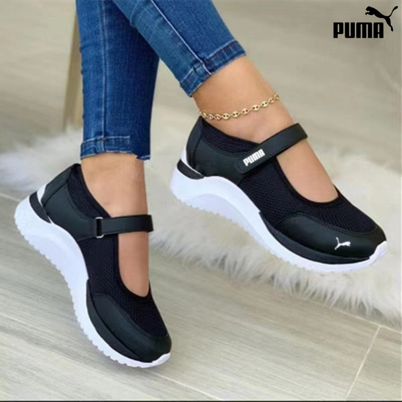 puma casual vastagtalpú, repülő, szőtt, lélegző, tépőzáras női cipő