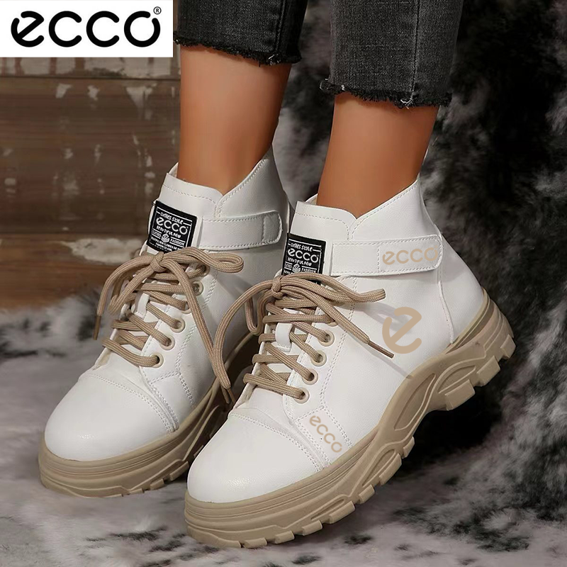 ECCO® 2025 új női vízálló és csúszásgátló borjúbőr rövid csizma