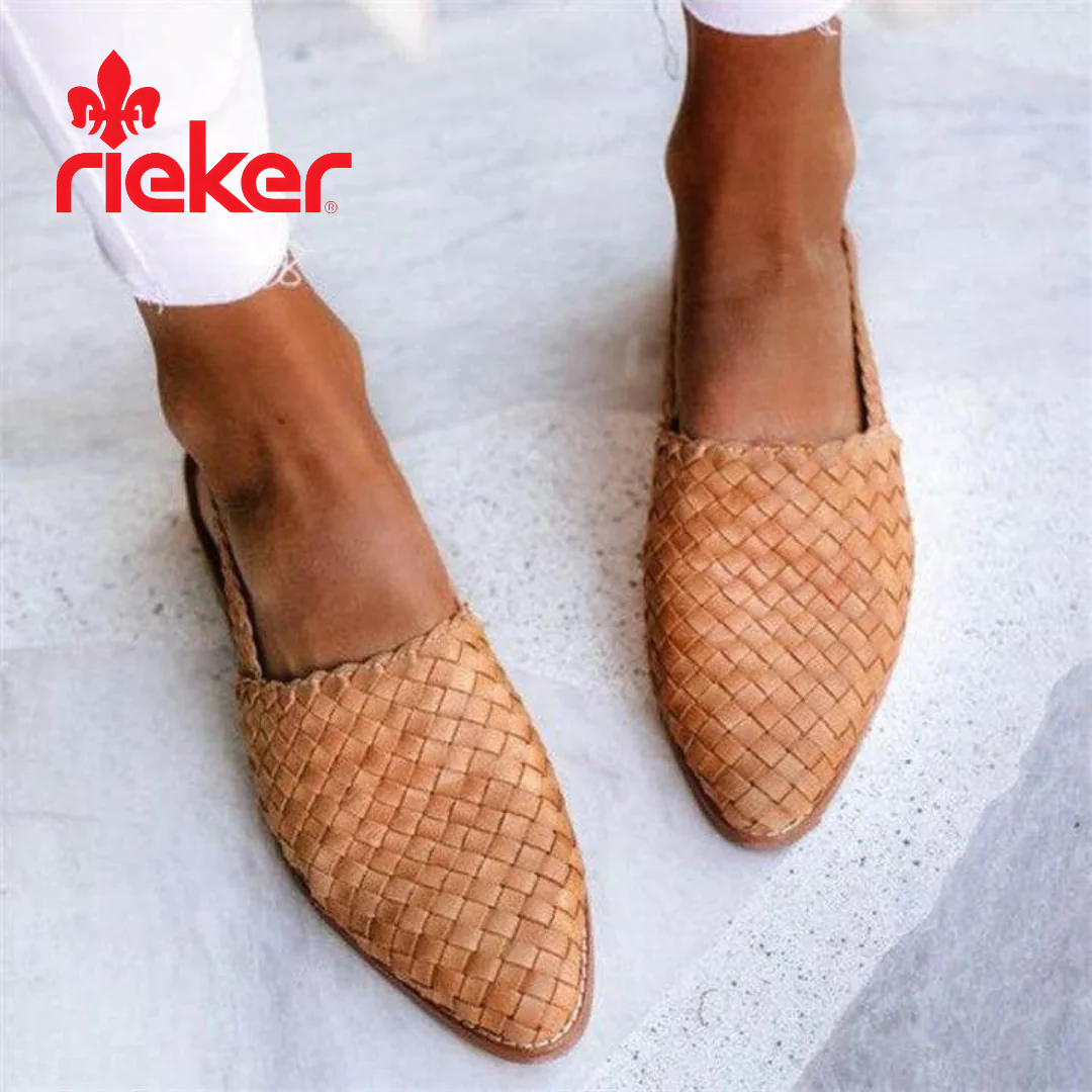 Rieker női szőtt balettcipők