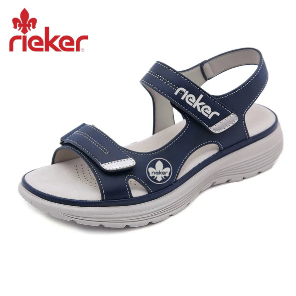 RIEKER Új női ortopéd bőr szandál
