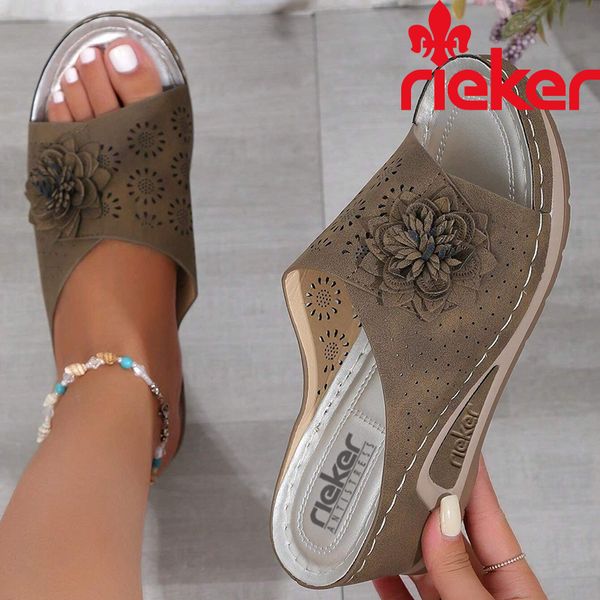 Új női, kézzel varrott Rieker® ortopéd szandál