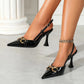 Elegáns magas sarkú szandálok-tok