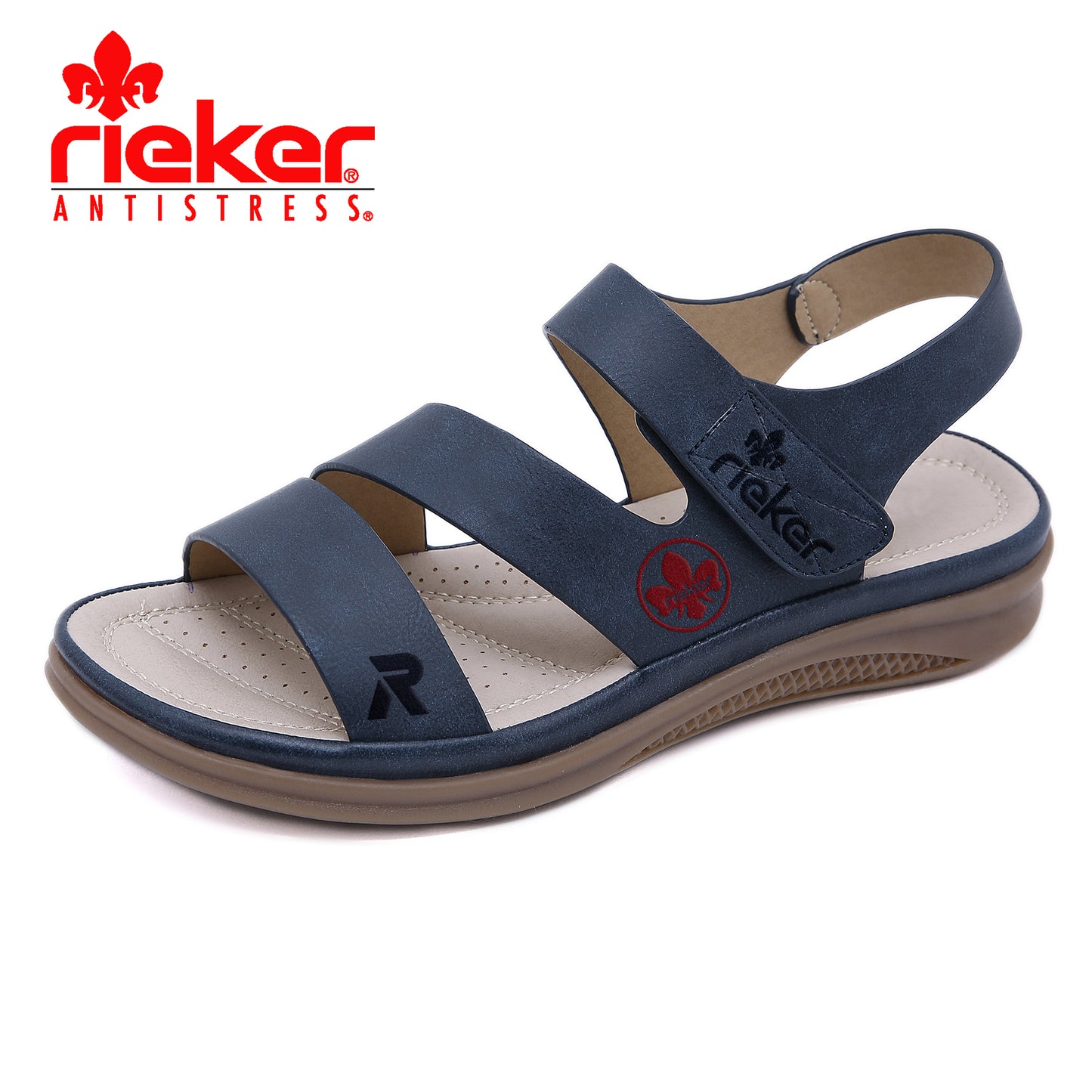 RIEKER® 2025 Vintage Könnyű Bőr Szandál