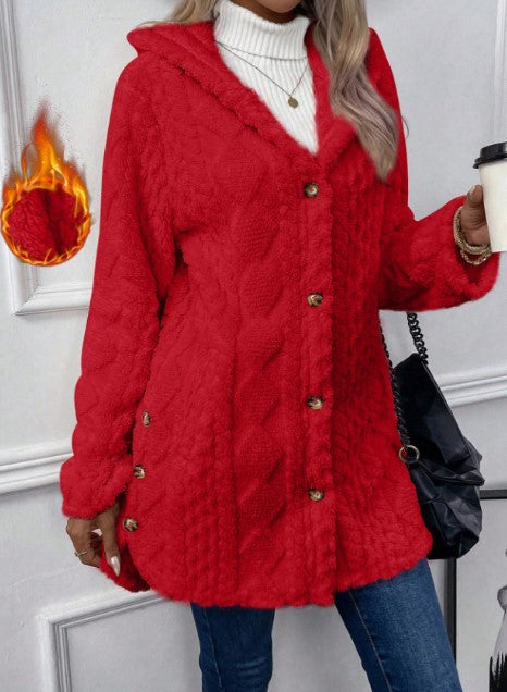 🎁VÁSÁROLJON 1 EGYET, ELSŐ 50 SZERETETTEL 1 INGYENES ✨ MEELEG ÉS DIVATOS ŐSZI KAPCSÚS KABÁT TISZTA GYAPJÚBÓL, GYÉMÁNT MINTÁVAL