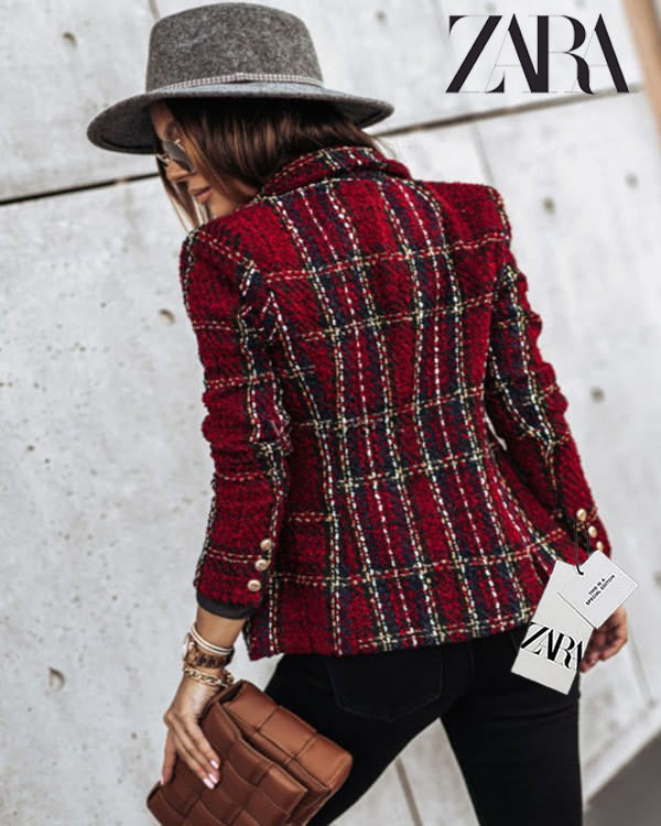 ZARA 2025 új dupla mellű öltöny kabát