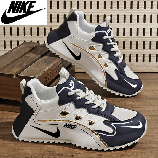 Új, színben passzoló, férfi Nike bőr sportcipő 2025-ből.