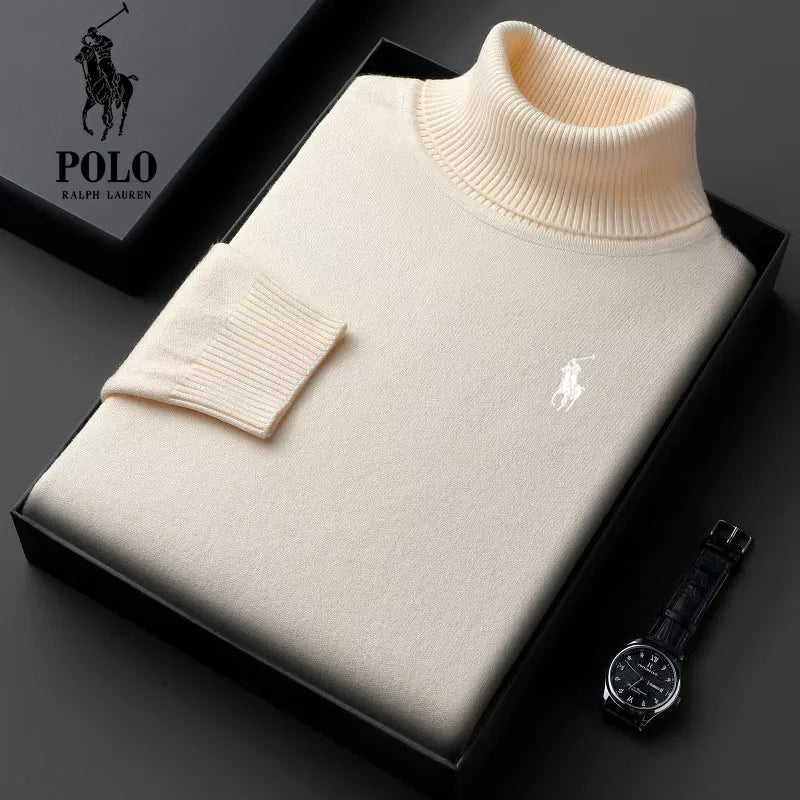 RALPH LAUREN FÉRFI FÉRFI FÉRFI VASTAG, MAGAS NYAKÚ KÖTÖTT