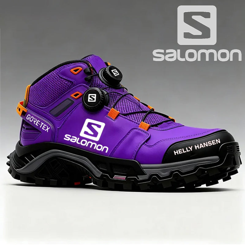 Vandeniui ir pramušimams atsparūs „Salomon“ darbo batai vyrams.