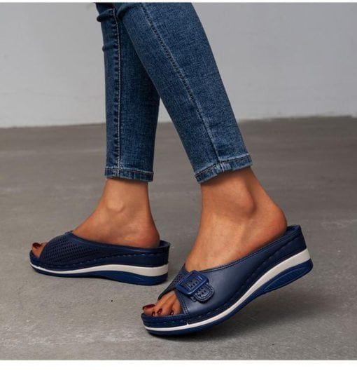 🔥Akció - 50% kedvezmény🔥Bőr szandálok puha talpbetéttel