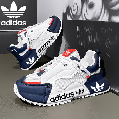 Férfi, könnyű, bőr, divatos adidas cipők, kényelmes és hétköznapi