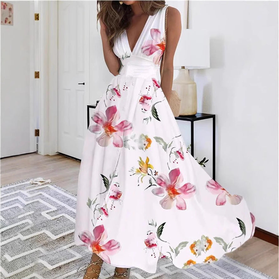 Elegáns, ujjatlan női ruha