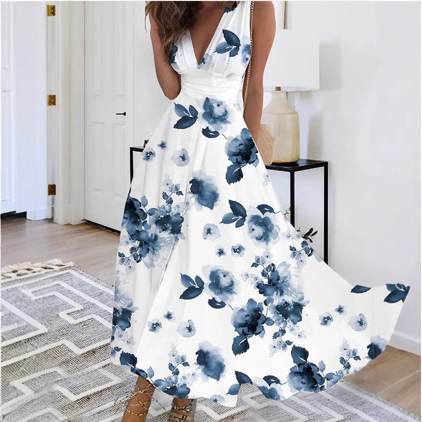 Elegáns, ujjatlan női ruha