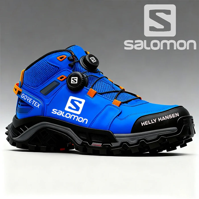 Vandeniui ir pramušimams atsparūs „Salomon“ darbo batai vyrams.