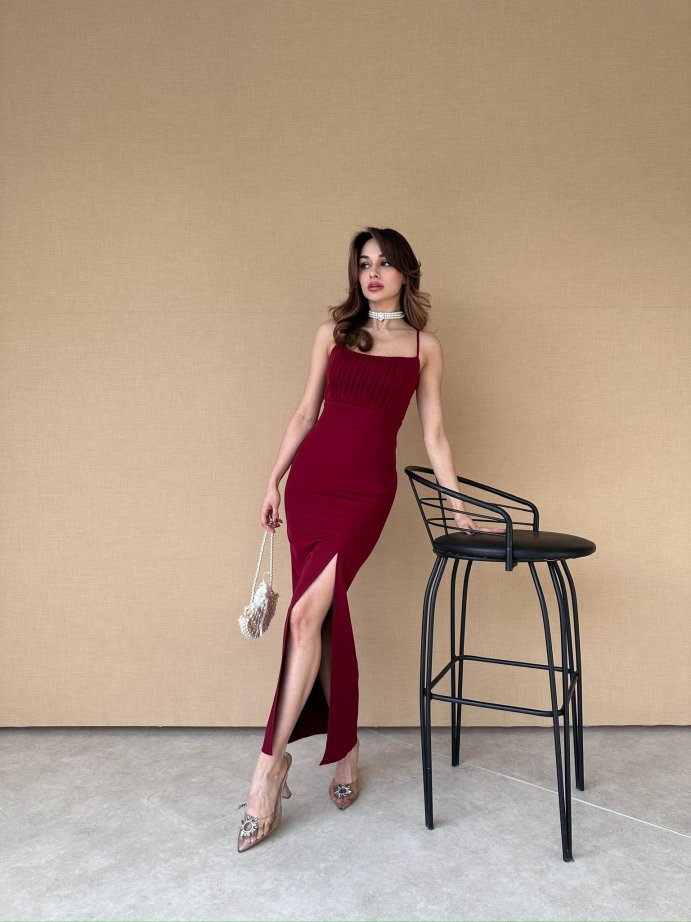 Vékony női ruha szexi hasított ruha