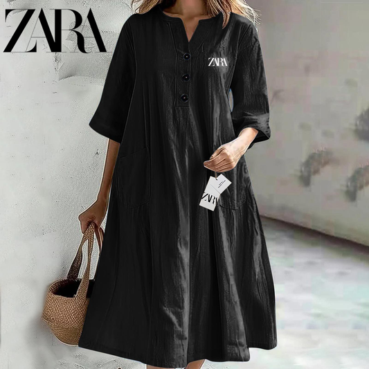 Nyári újdonság ZARA – Pamut ruha | Kényelmes és stílusos