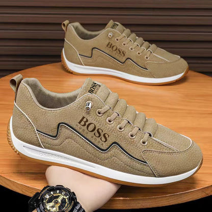 BOSS outono respirável novo casual all-match sapatos casuais antiderrapantes