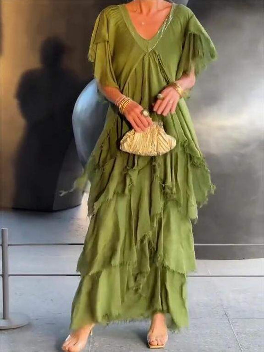 Az akció utolsó napján 🔥 egy elegáns V-nyakú maxi ruha