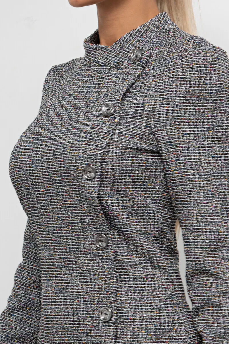 Kényelmes gombolható ruha 2024 őszre/télére