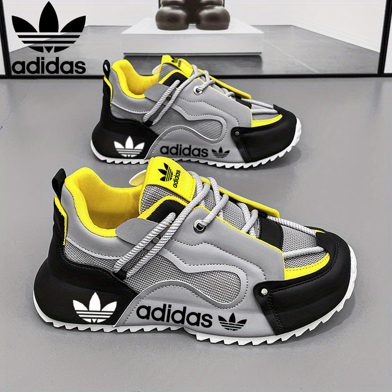 Férfi, könnyű, bőr, divatos adidas cipők, kényelmes és hétköznapi