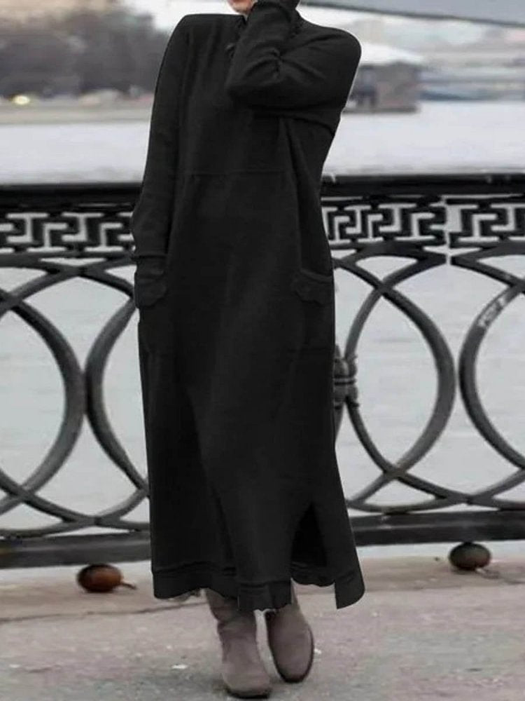 ELEGÁNS HOSSZÚ TÉLI RUHA NŐI