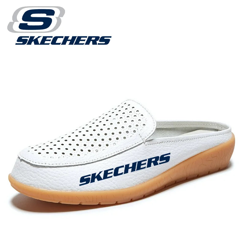 Skechers® női nyitott orrú légáteresztő szandálok
