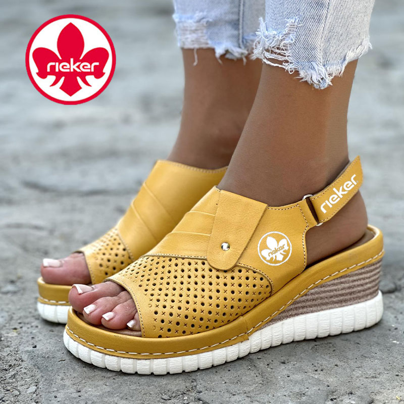 RIEKER® 2025 BŐR CIPŐ SZÉLES PÁNTTAL