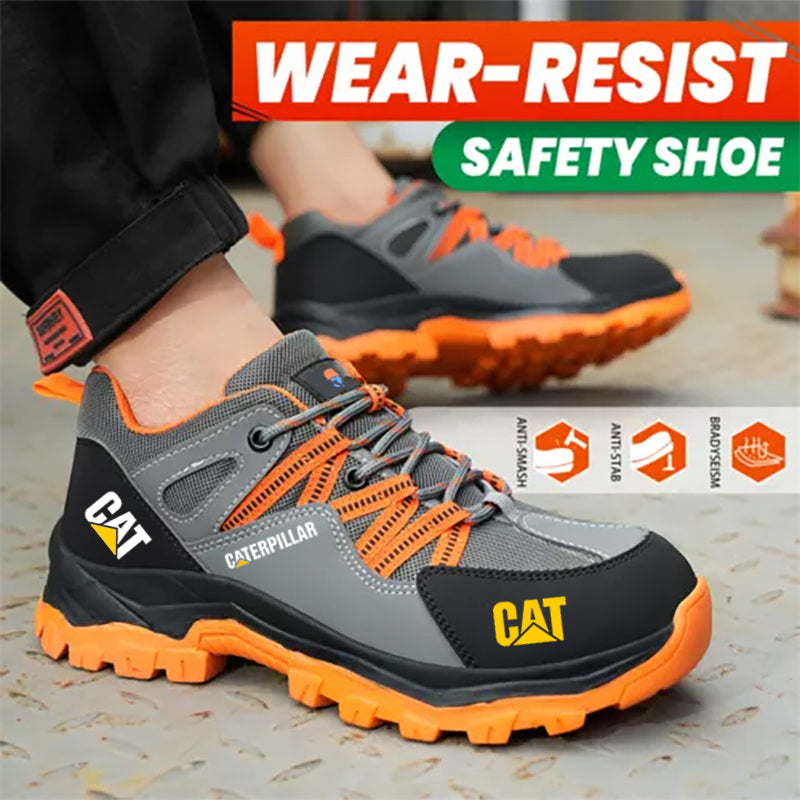 Új CAT® 2025 férfi acél orrú munkacsizma, törés- és defektálló, korlátozott idejű ajánlat