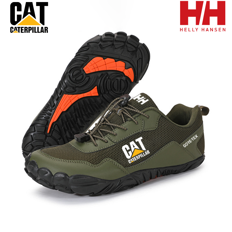 Značky CAT a Helly Hansen se spojily, aby vytvořily pánskou pracovní obuv, která je odolná proti propíchnutí, protiskluzová a voděodolná.