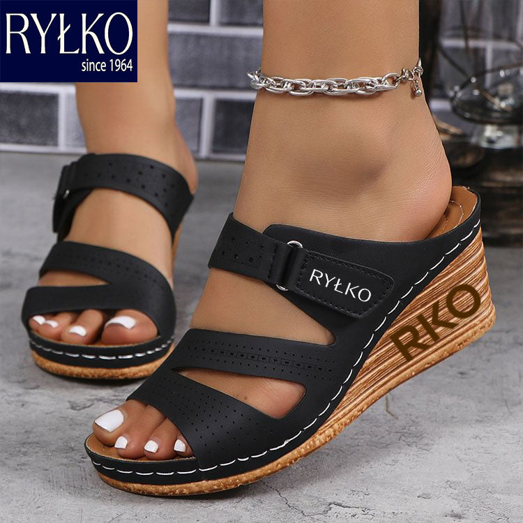 Ryłko@2025 új, masszázzsal ellátott, ék alakú szandál