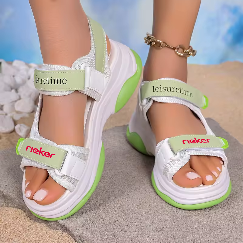 RIEKER új tépőzáras sportmasszázs szandál